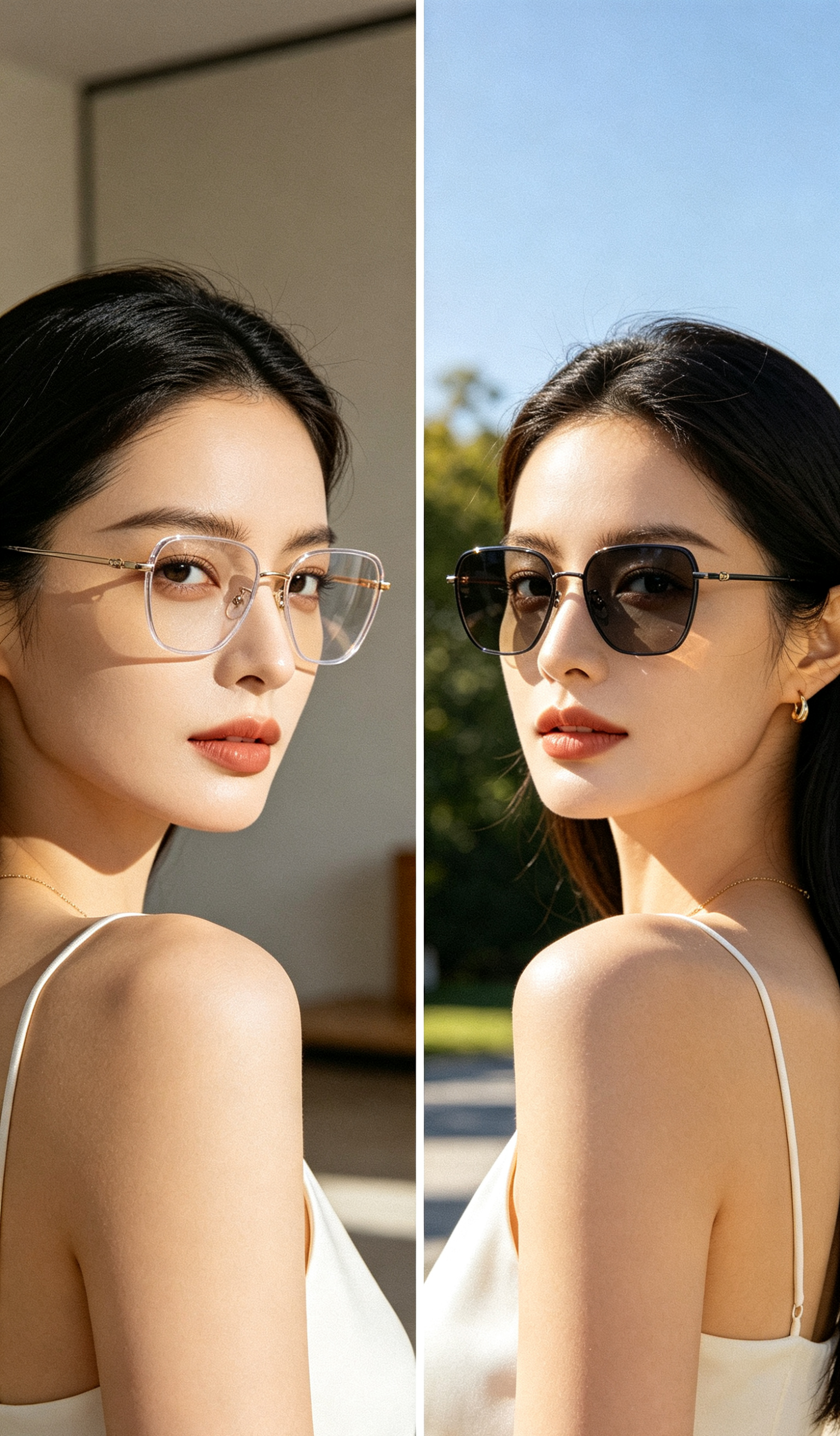 Mẫu đeo kính photochromic 3
